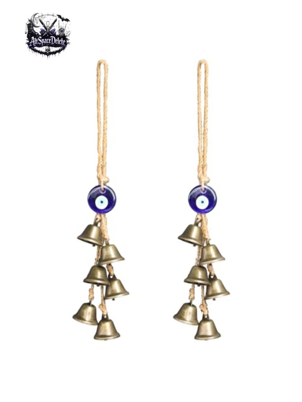 Witch Bells for Door Knob Protection Boho Hanging Decor Metal